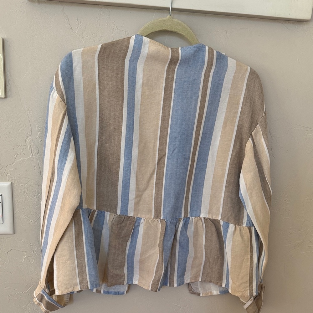 Zara Multicolor Striped Jacket - image 5